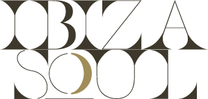ibiza soul text logo black and gold