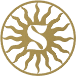 ibiza soul sun logo in gold